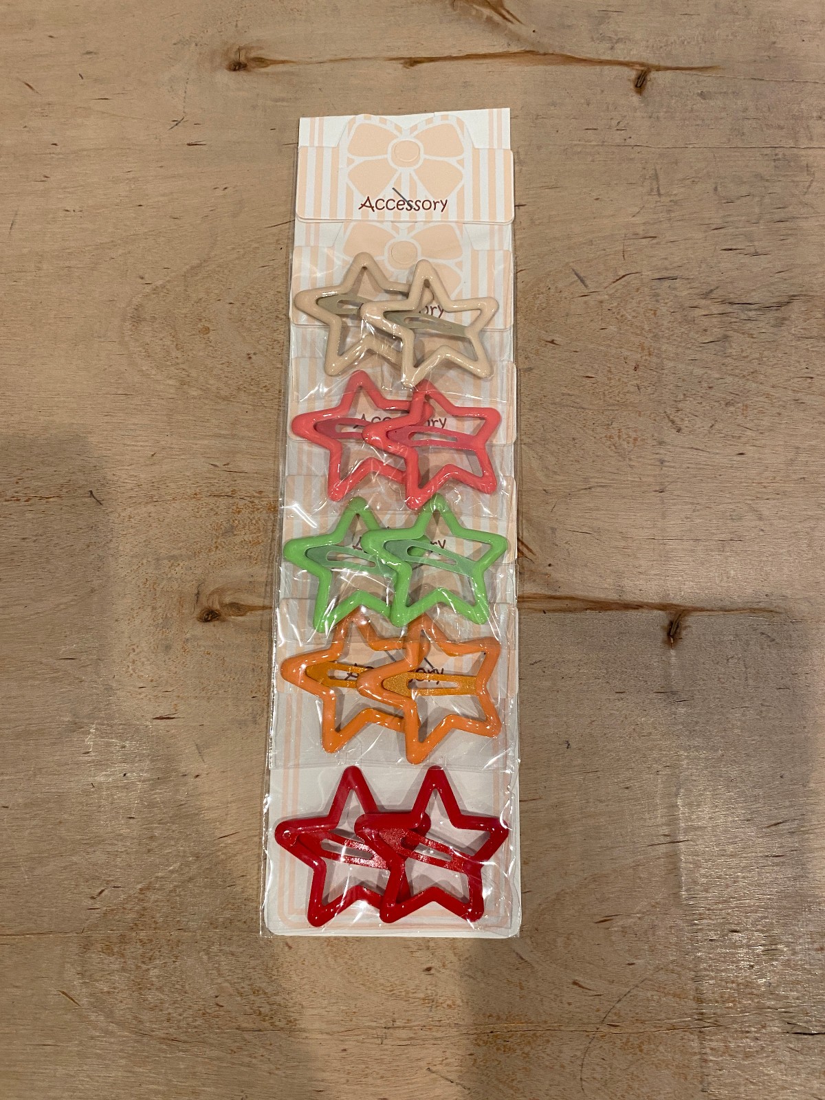 Girl’s Multicolor Star Hair Pin – 1 pack ( 10 pcs )