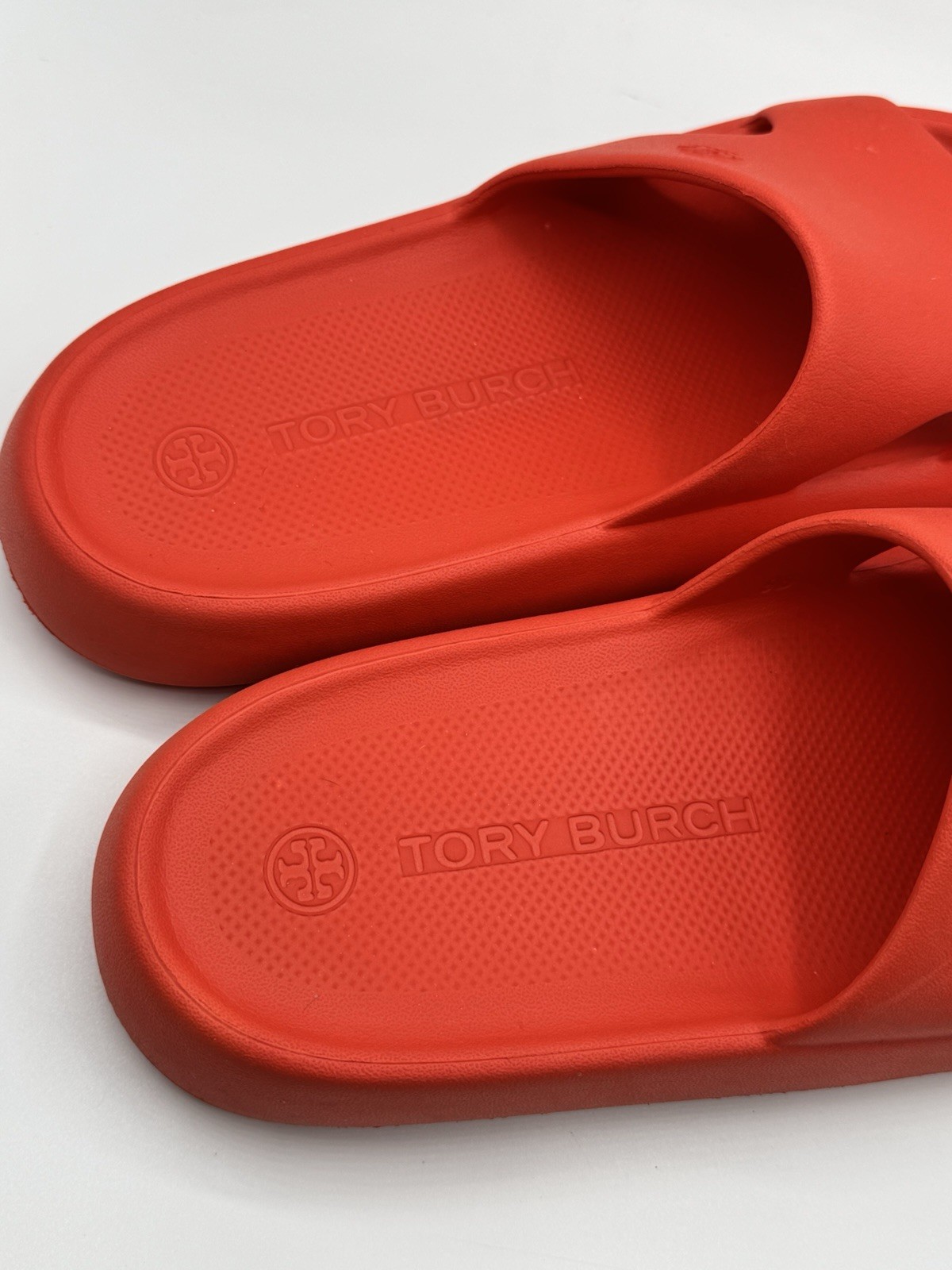 Tory Burch Shower Slide Eva Sandals in Red Poppy Size 9