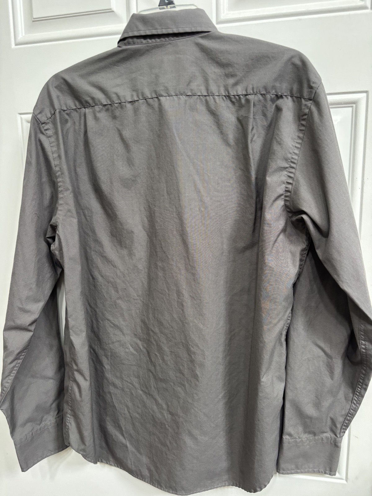 UNTUCKit Shirt Mens Gray Slim Fit Wrinkle Free Button Up Cotton Large