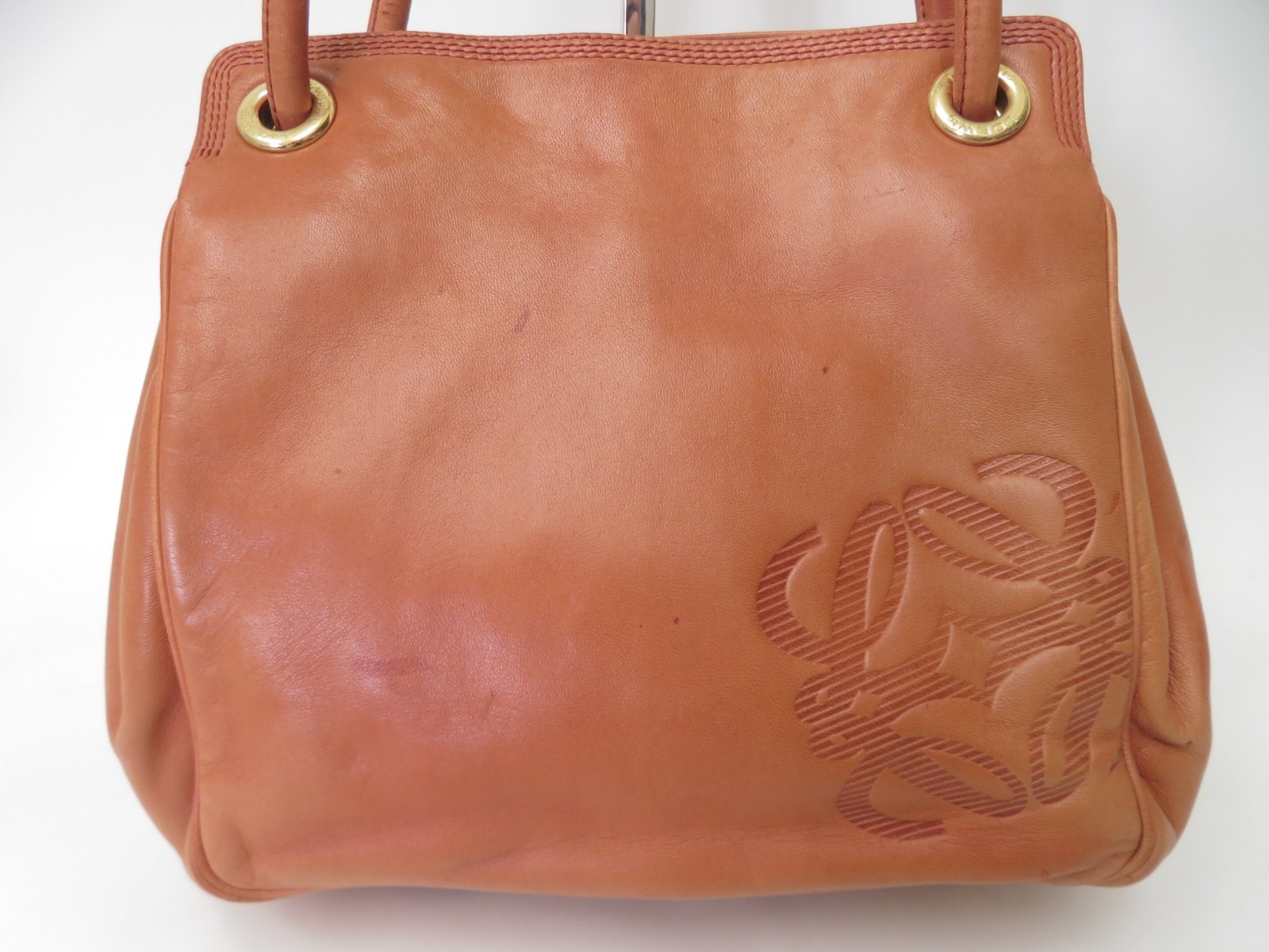 Authentic LOEWE Anagram Lambskin Nappa Leather Shoulder Bag S#53838