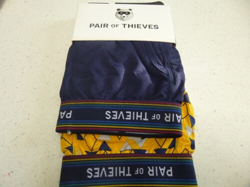 2-Pack Pair of Thieves Super Fit Boxer Briefs Blue/Yellow *Large*