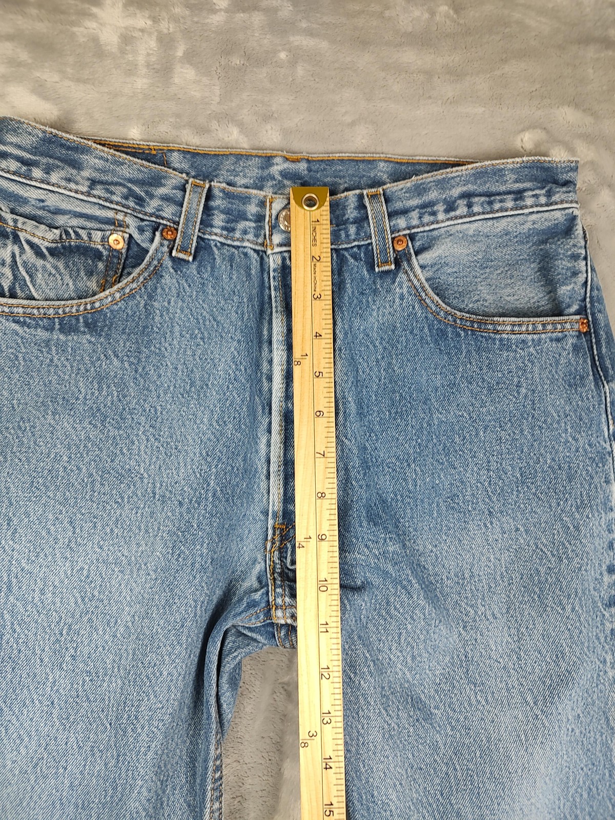 Levis 501 Jeans Mens 34×36 Blue Button Fly Straight Leg 100% Cotton Denim Pants