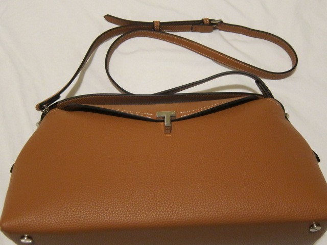 Toteme T Lock Women’s Leather Shoulder Bag – TAN -Style number 241-WAL956-LE002