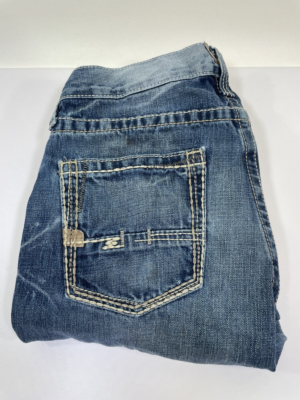 Ariat M5 Slim Straight Leg Jeans Men’s 30 x 32 Grunge Spotted Bleached Denim