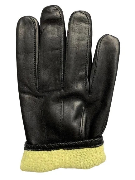 made with Kevlar Black Orignal Leather Gloves Security SIA Police Security