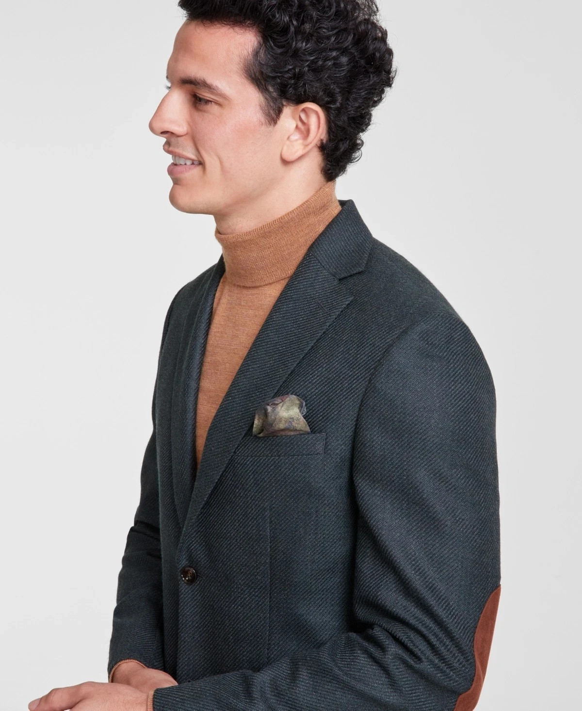 Tallia Men’s Green Slim-Fit Wool Blend Sport Coat Size 46R