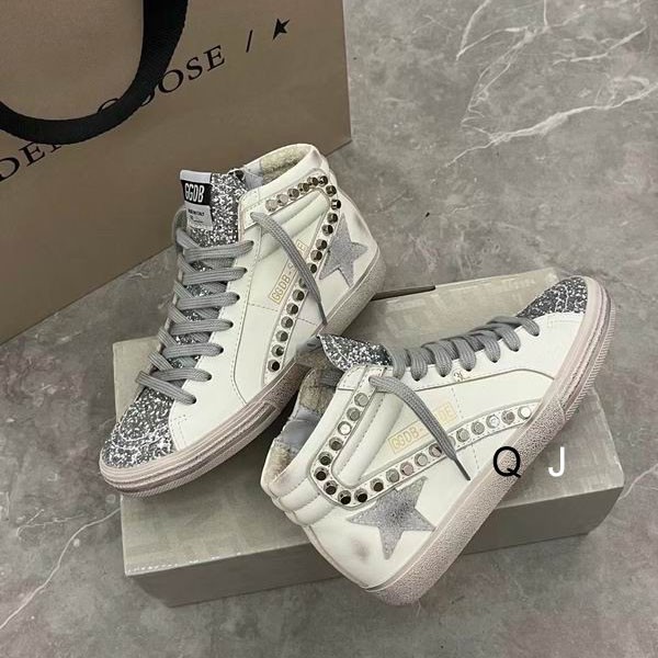 Golden Goose Slide Sneakers White Ice Swarovski Silver NWT – Women’s Shoes – NEW