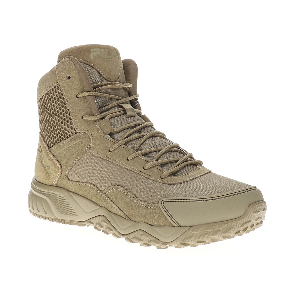 Fila Chastizer 6 Inch Slip Resistant Soft Toe Work Mens Brown 1LM01693