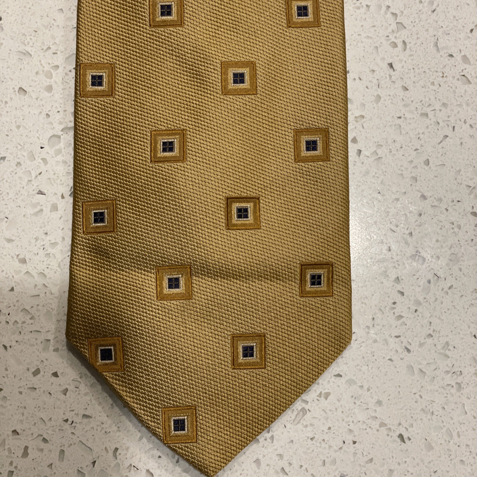 Hart Schaffner Marx Silk Ties Lot Geometric Medallion And Stripe 3pcs Multicolor
