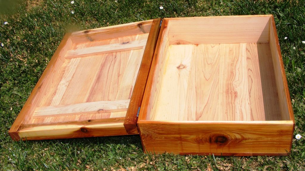 Cedar Storage Box 24 x 12 x 8 (Outside dimensions) All Cedar
