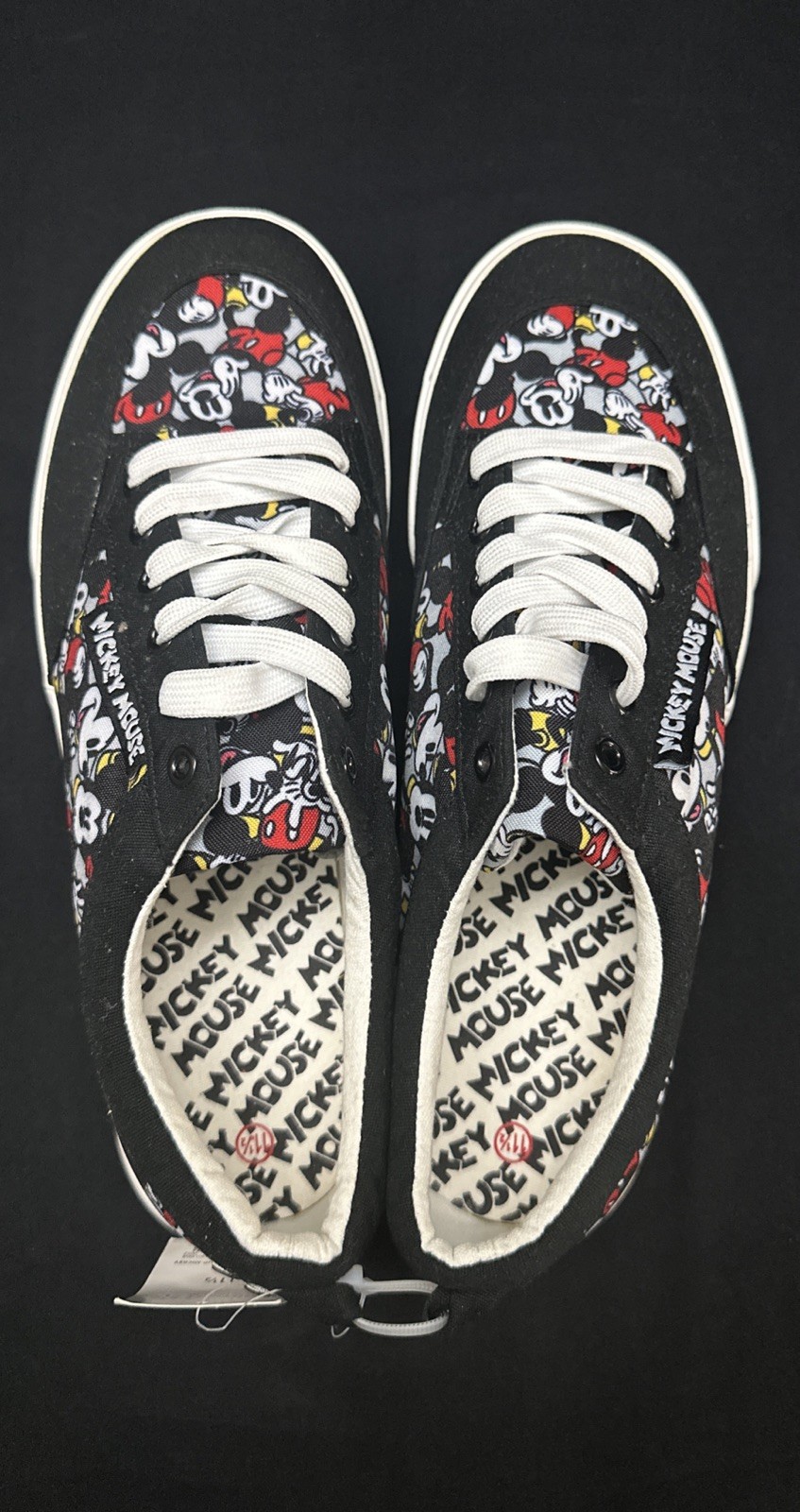 Mickey Mouse Lace Up Canvas Size 11.5 M 13W Shoes DISNEY Ground Up vans converse