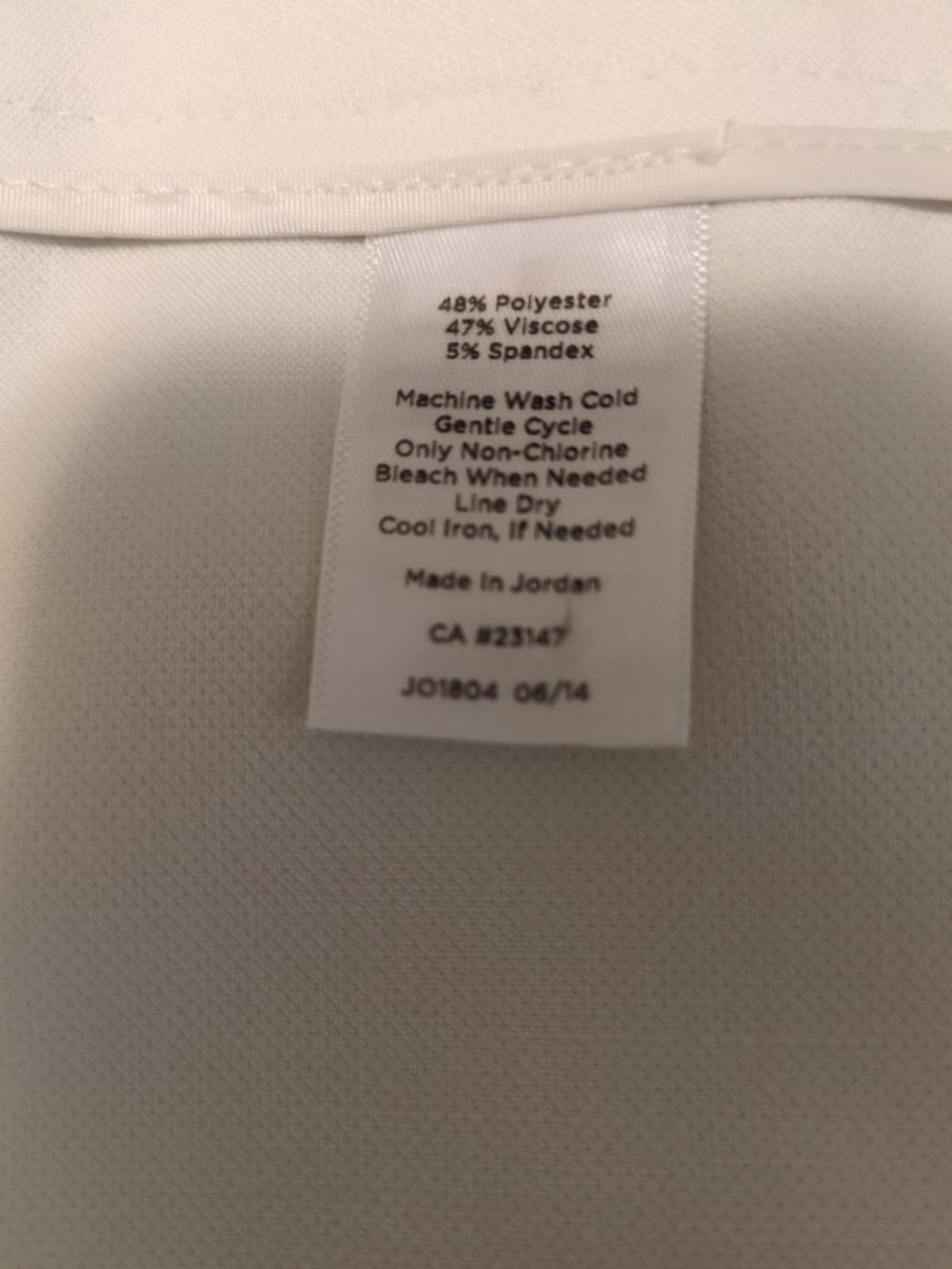 Talbots “Heritage” Ivory Poly-Blend Dress Career Pants Sz 12