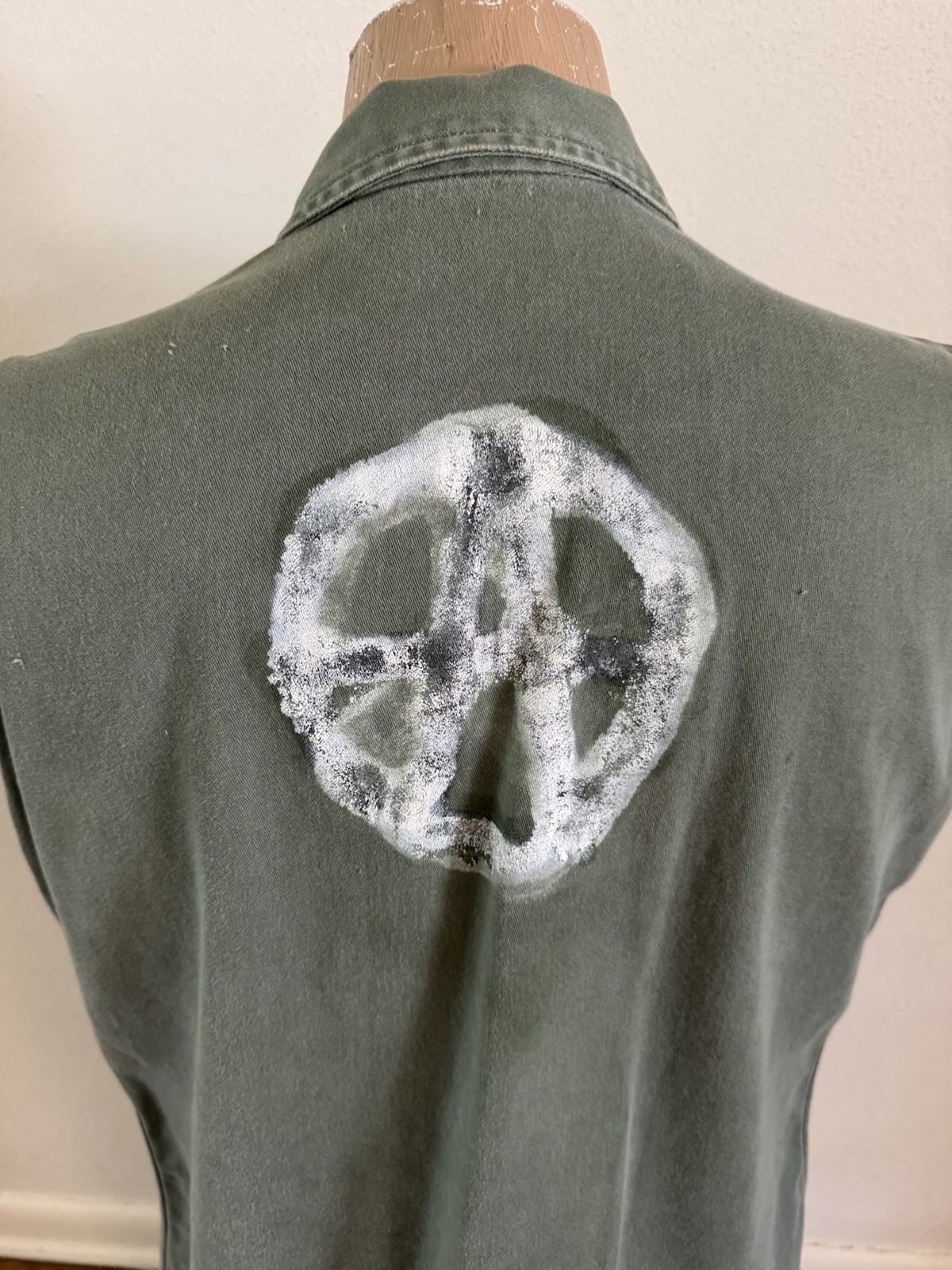 1950s Vtg Korean War US Army 13 Star Utility Shirt Military Punk Rock Skate 50s