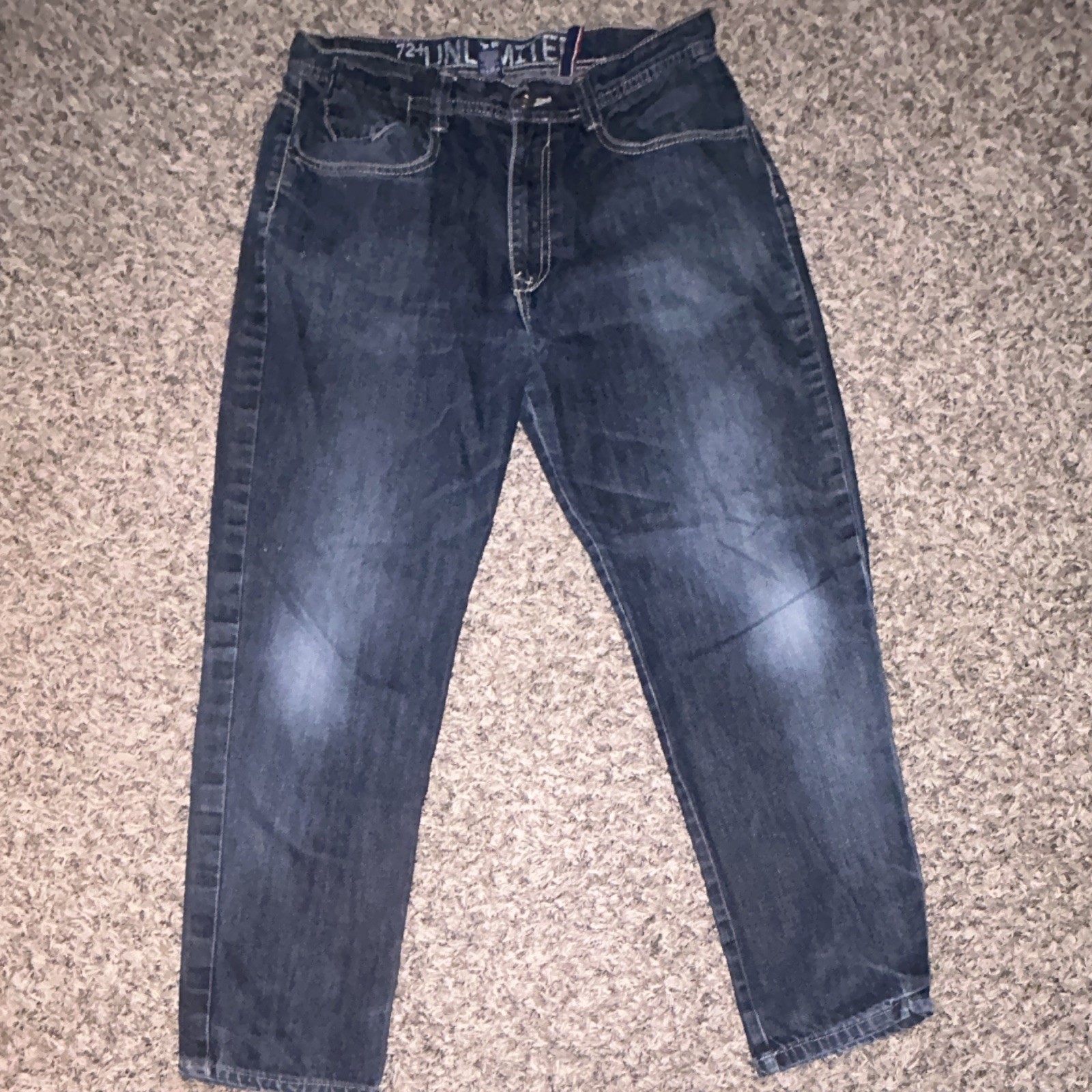 Ecko Unltd Med Dark Wash Loose Fit Jeans Y2K 34/30