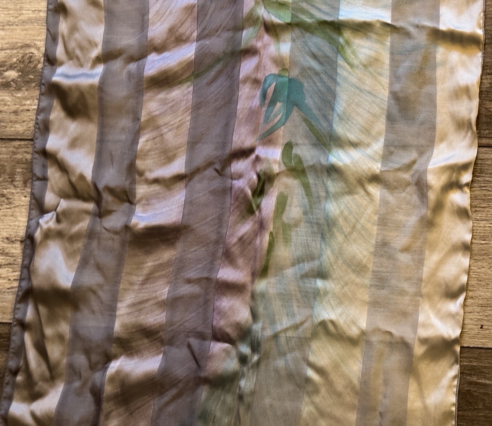🔥 Vintage ~ PIERRE BACCARA ~ Silk Scarf ~ Size 16-1/4” X 59-1/4” Made In France