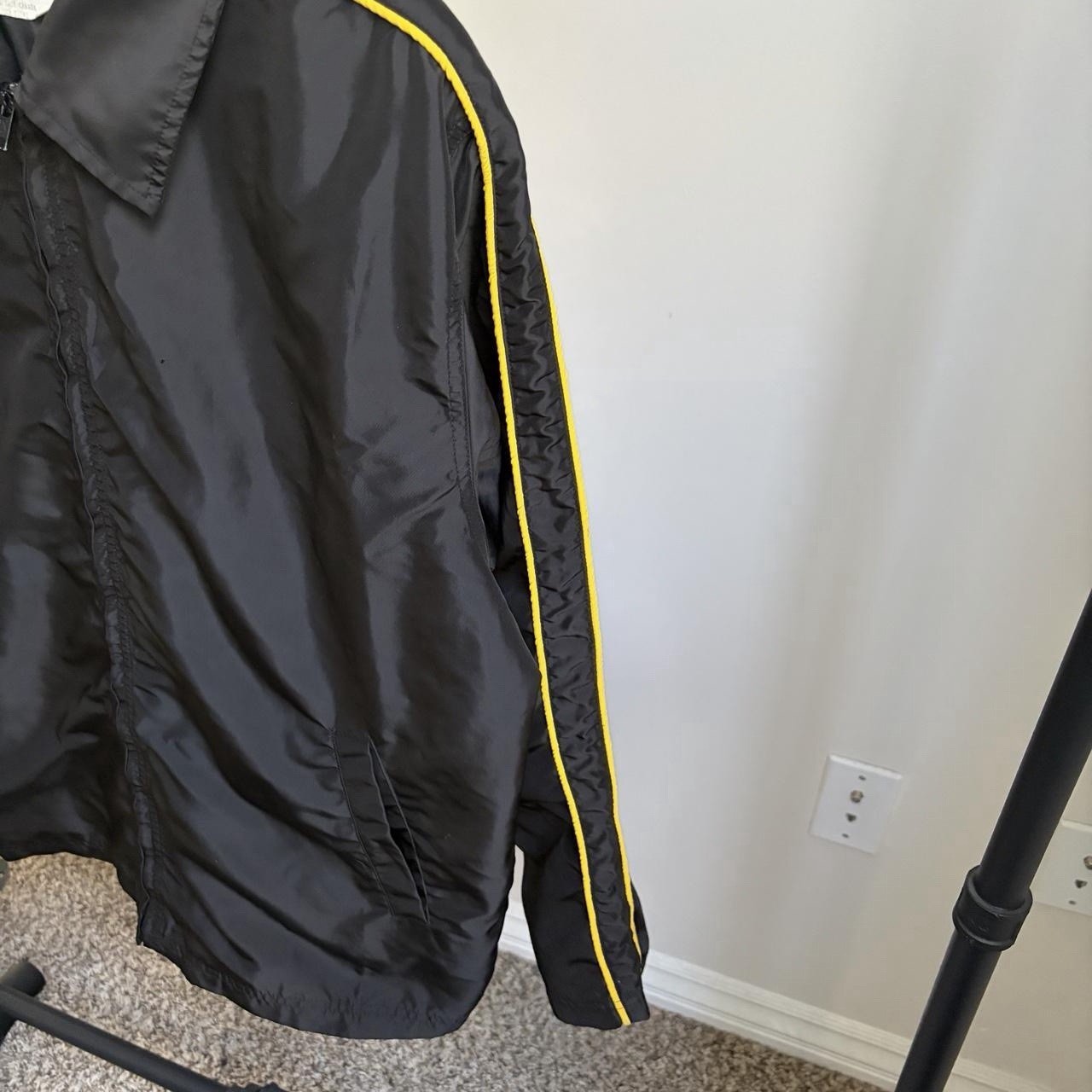 Vintage Kill Bill Volume 2 Movie Crew Promo Zip Up Yellow Striped Mens XL Jacket