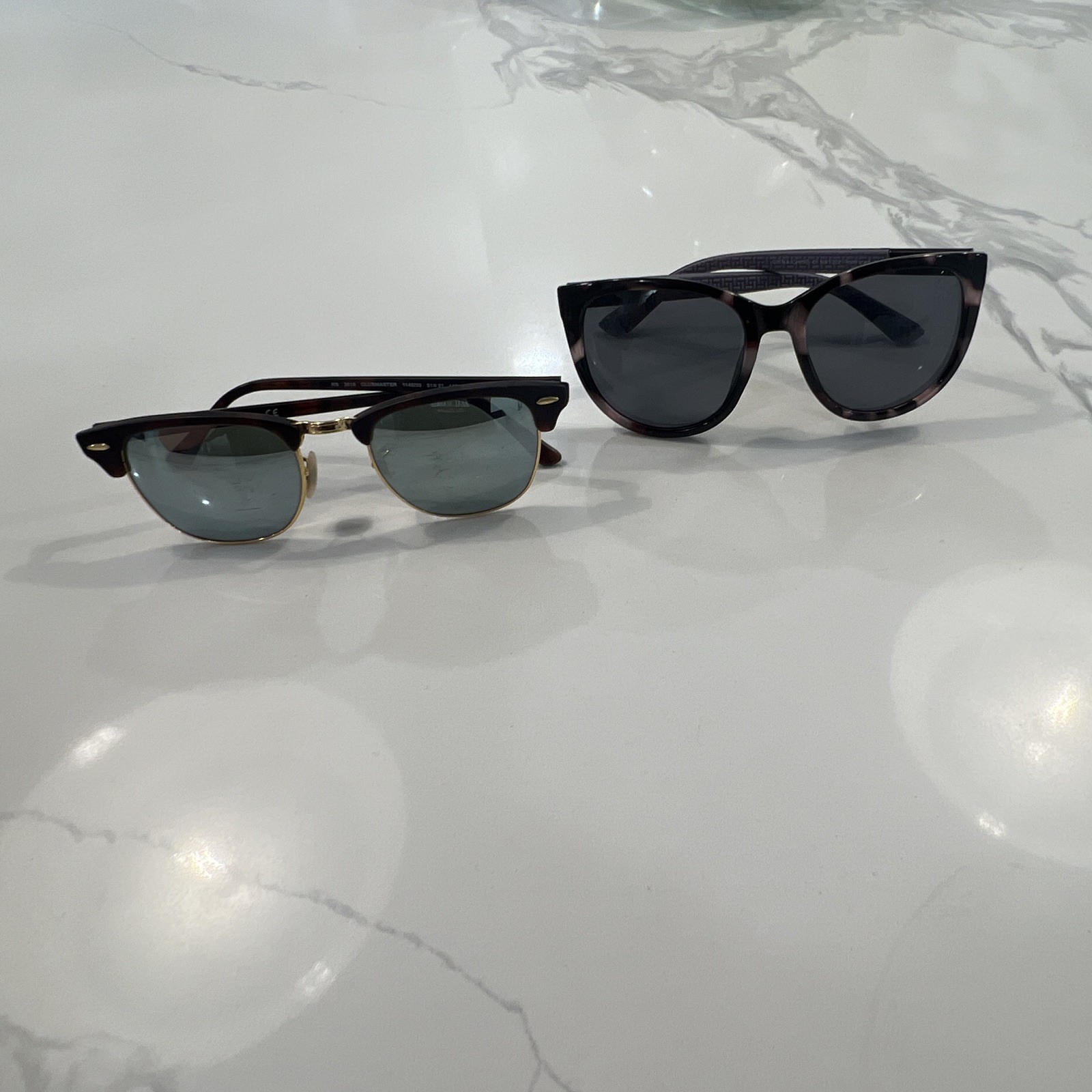 Ray-Ban RB3016 Clubmaster Polarized Green Tortoise Brown 51-21 145mm