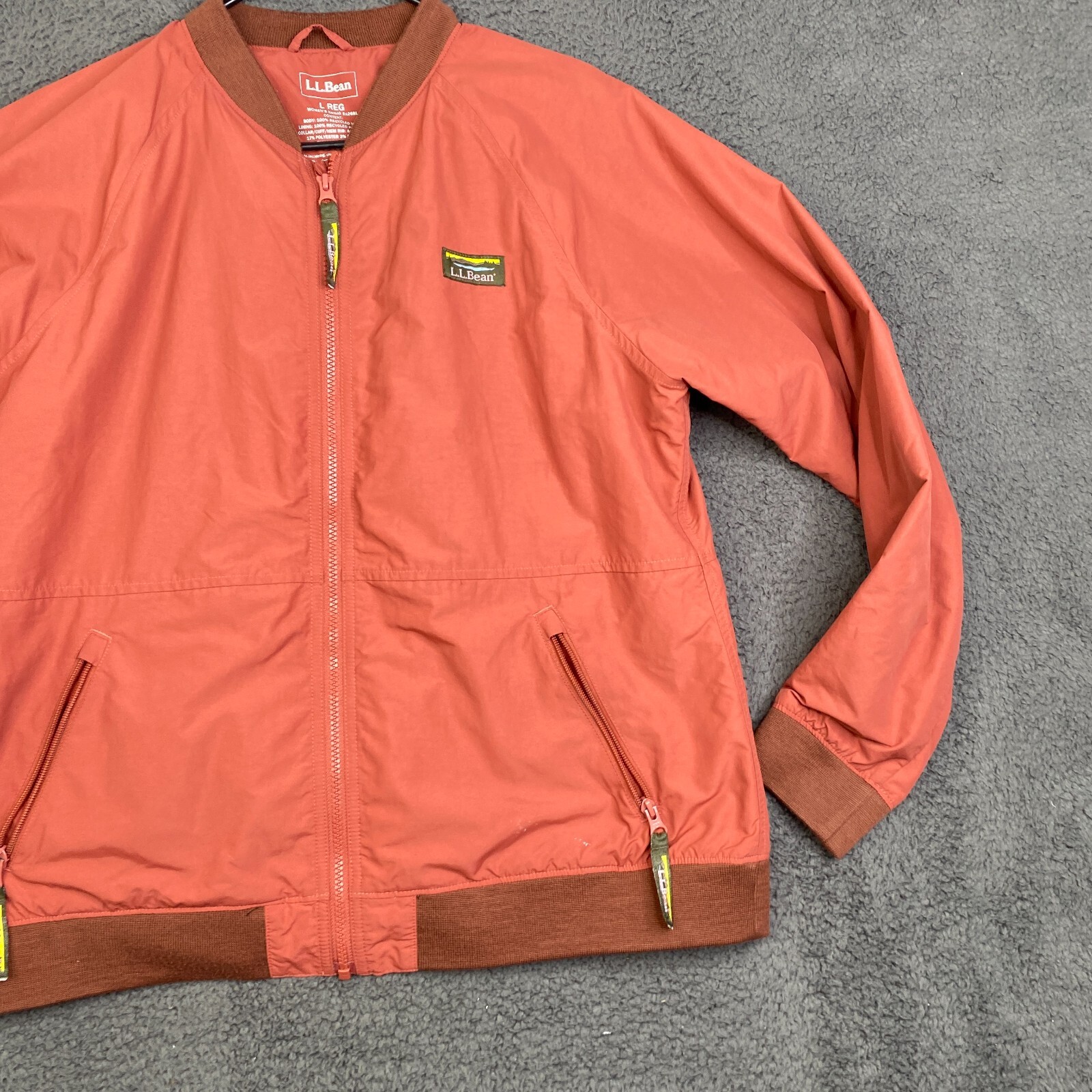 L.L. Bean Women Size Large Regular 3-Season Bomber Jacket Style 512691
