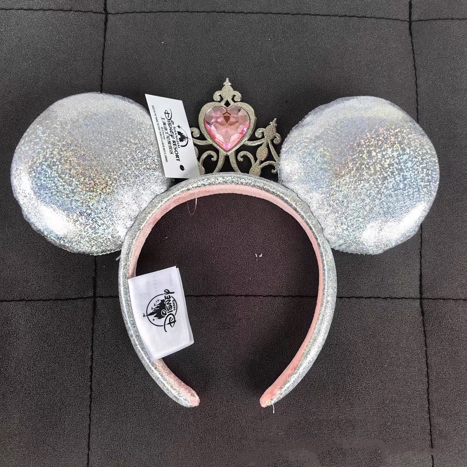 Disney-Park’s Princess Iridescent Tiara Minnie Mouse Ears Headband 2024 US POST