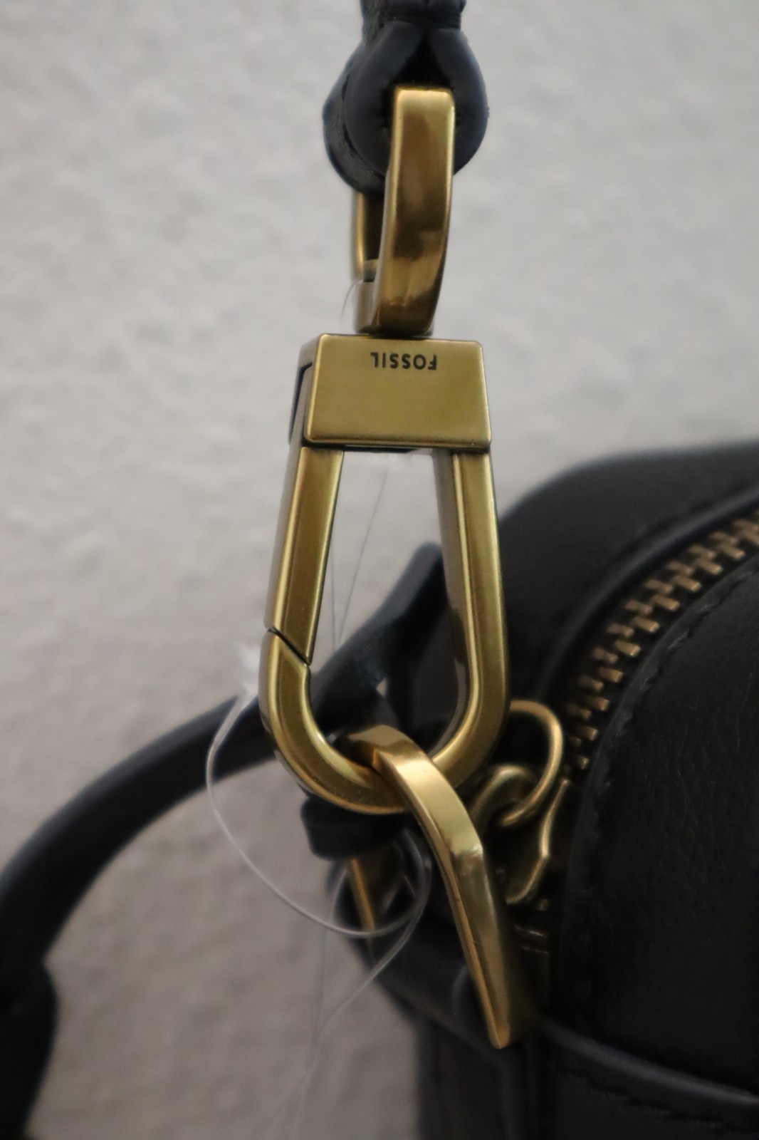 Fossil SHB3125001 Women’s Black Pebble Bryce Leather Small Crossbody Bag $180