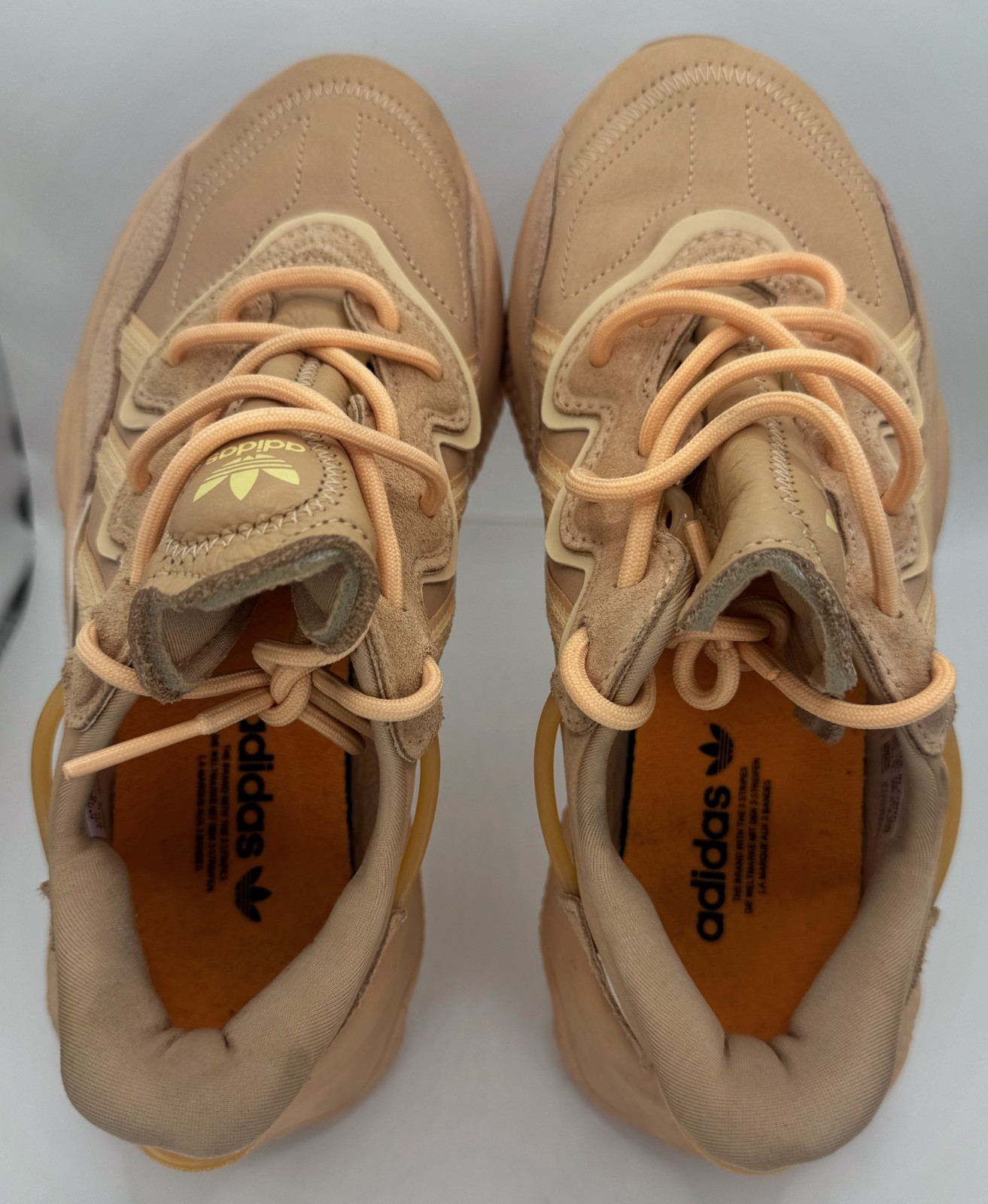 Adidas Ozweego Glow Orange Pale Nude Chunky Sneakers US Men 5.5 Womens 7 FZ1962