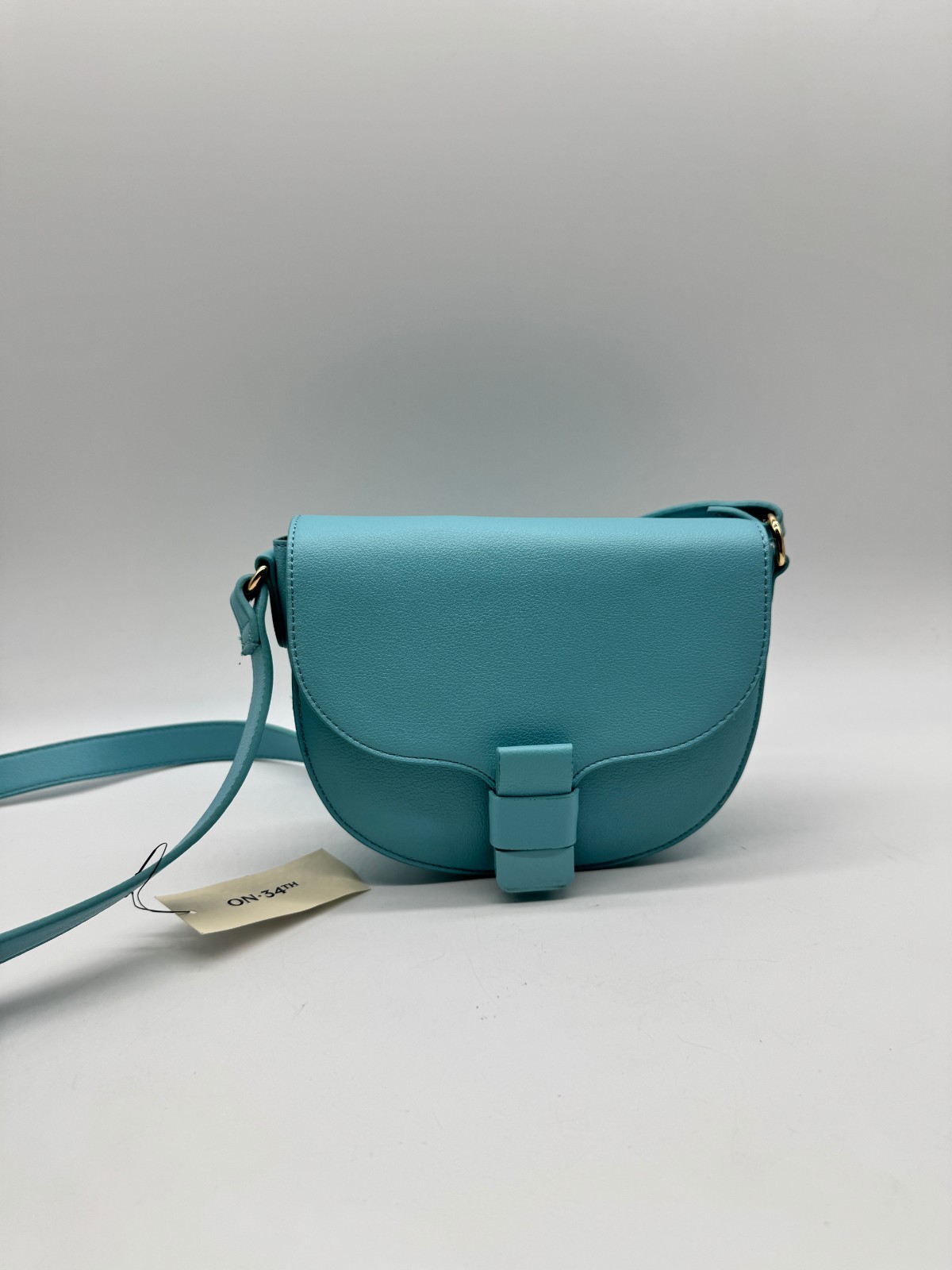 On 34th Holmme women’s small saddle crossbody bag -SEA SPRAY / AQUA~