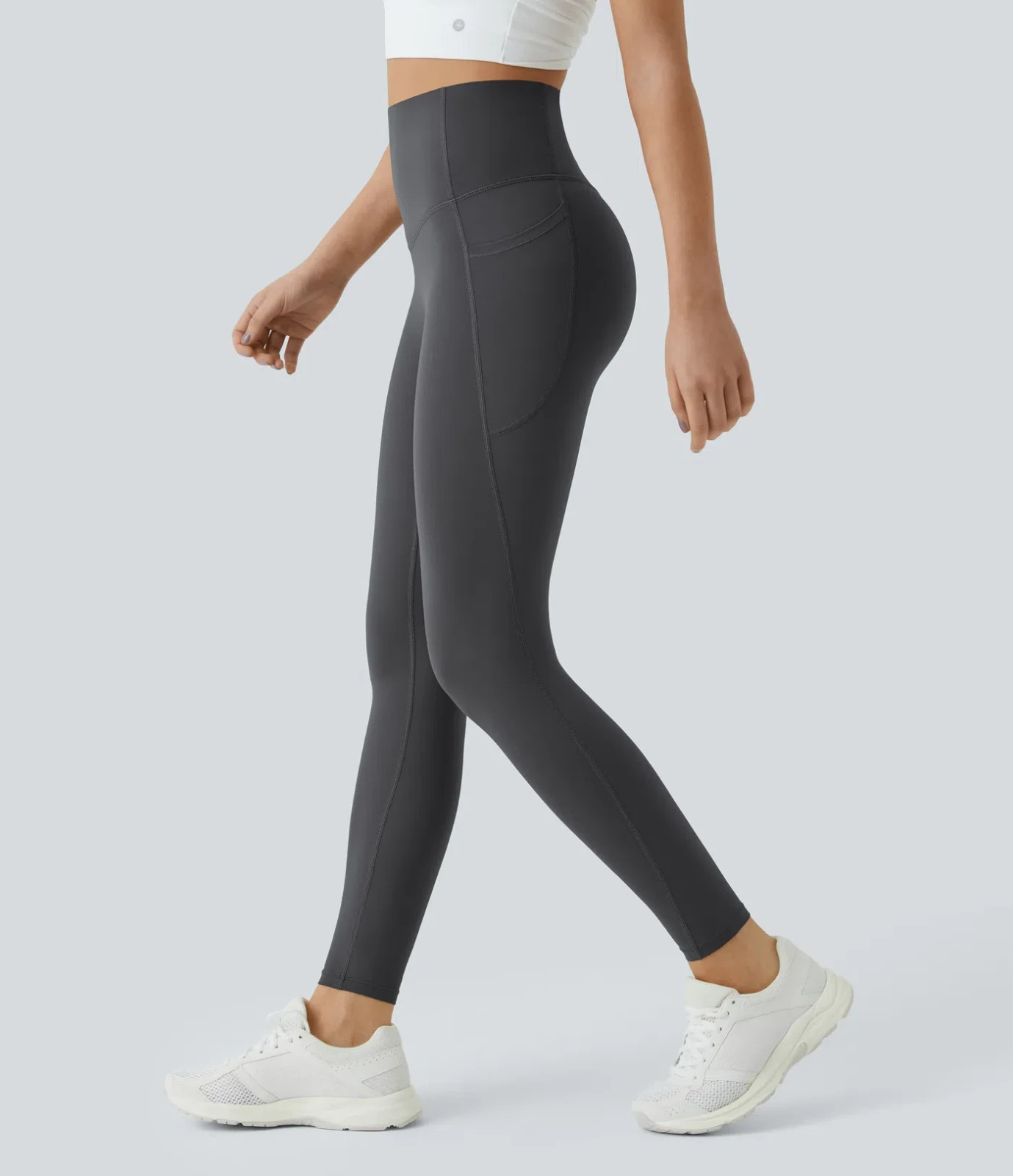 Halara UltraSculpt High Waisted Tummy Control Training Leggings Volcanic Ash