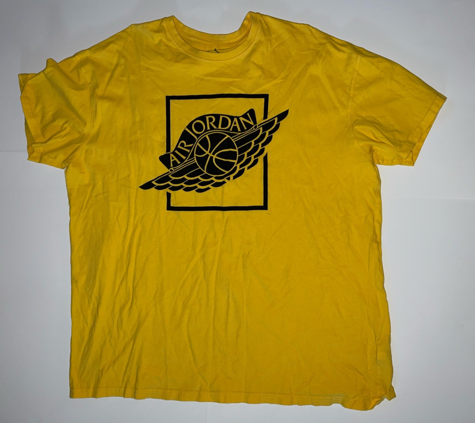 Air Jordan 1 Yellow Box T-Shirt Basketball Print size XXXL 3x Brand