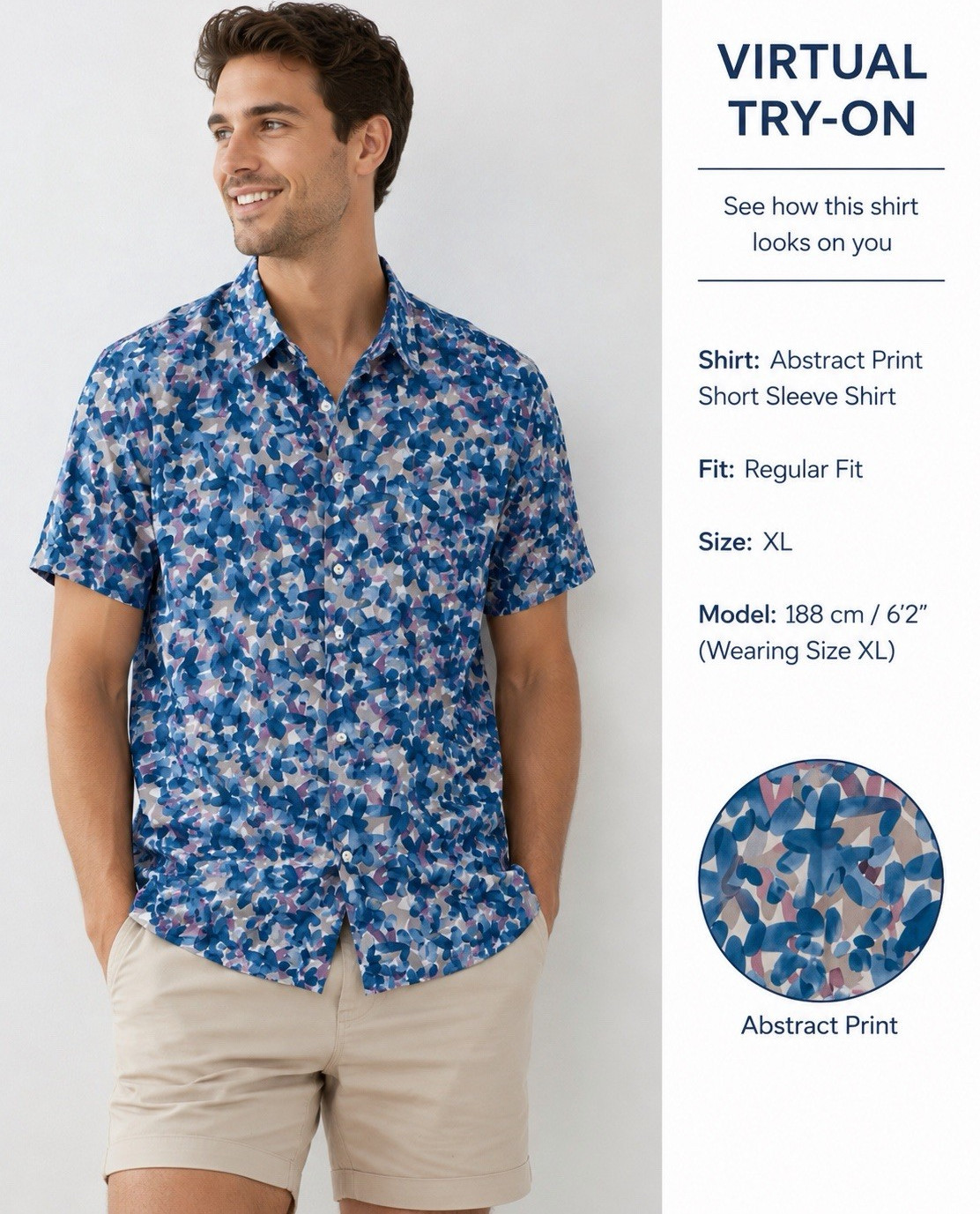 Bonobos Italian Shirting XL Slim Fit Abstract Print Cotton Shirt Men