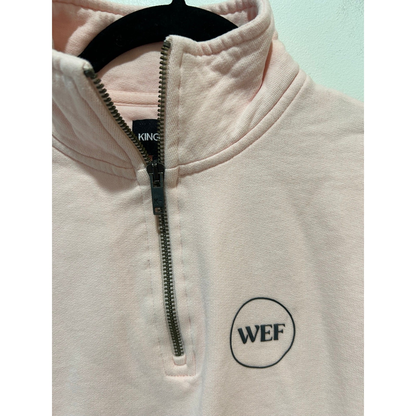 Kingsland Winter Equestrian Festival pink quarter zip sweastshirt womens XS