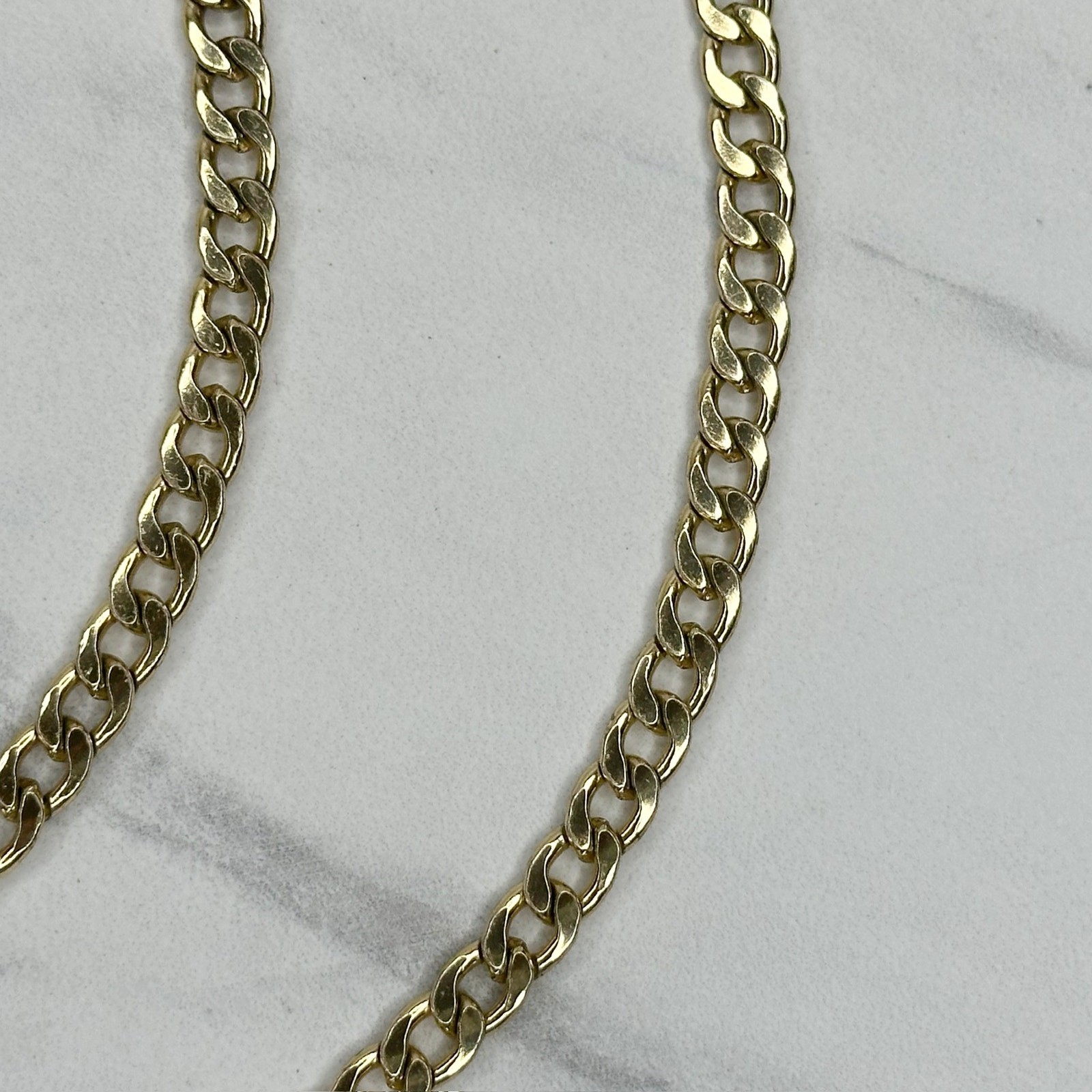 Gold Tone Flat Chain Link Purse Handbag Replacement Strap – 45″