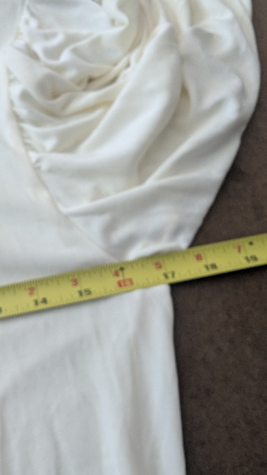 SIMPLY VERA WANG Women’s Banded Hem Draped Peasant Boho Top Ivory Size XSl NWT