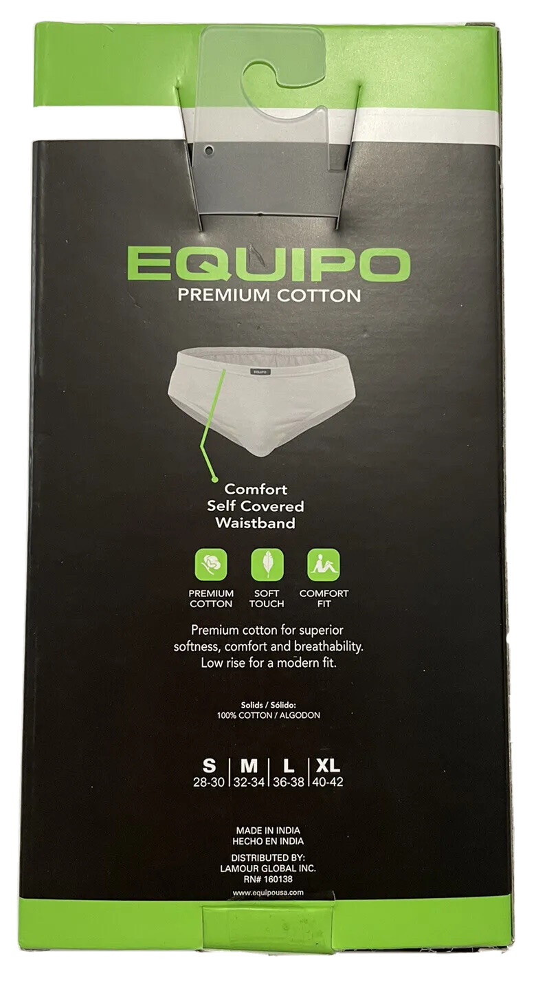 Men’s Equipo 5-pack low rise Briefs (Assorted Blue) NO FLY