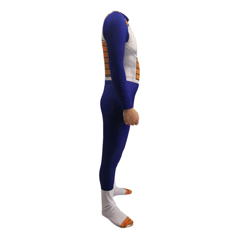 Dragon Ball Z Vegeta Jumpsuit + Gloves 2 Pcs Set Costume For Halloween Cosplay