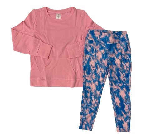 Member’s Mark Girls 2-Piece Pink Active Set Size 7/8