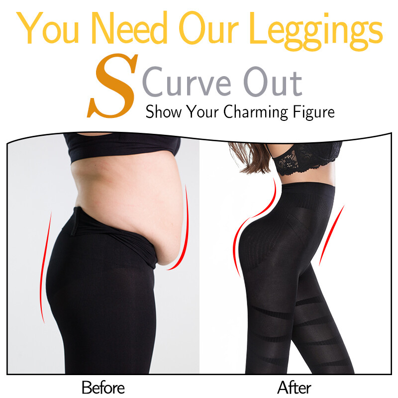 Anti Cellulite Compression Leggings Thigh Shaper High Waist Slim Pants Shapewear