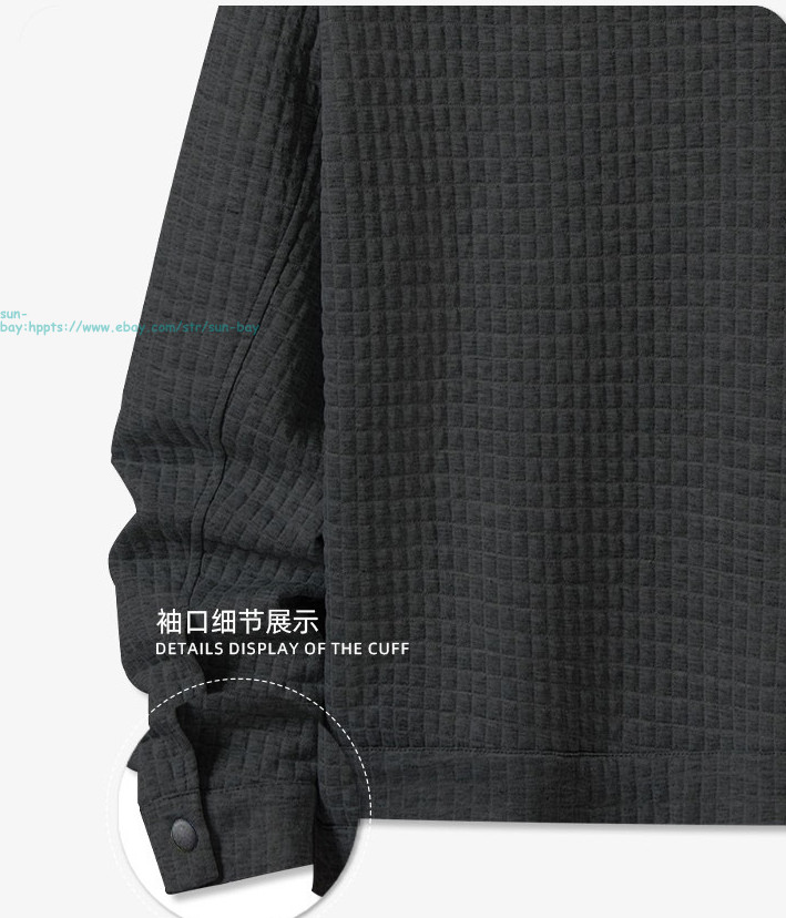 Men’s Button Down Jacket Causal Long Sleeve LightWeight Coats with Flap Pockets