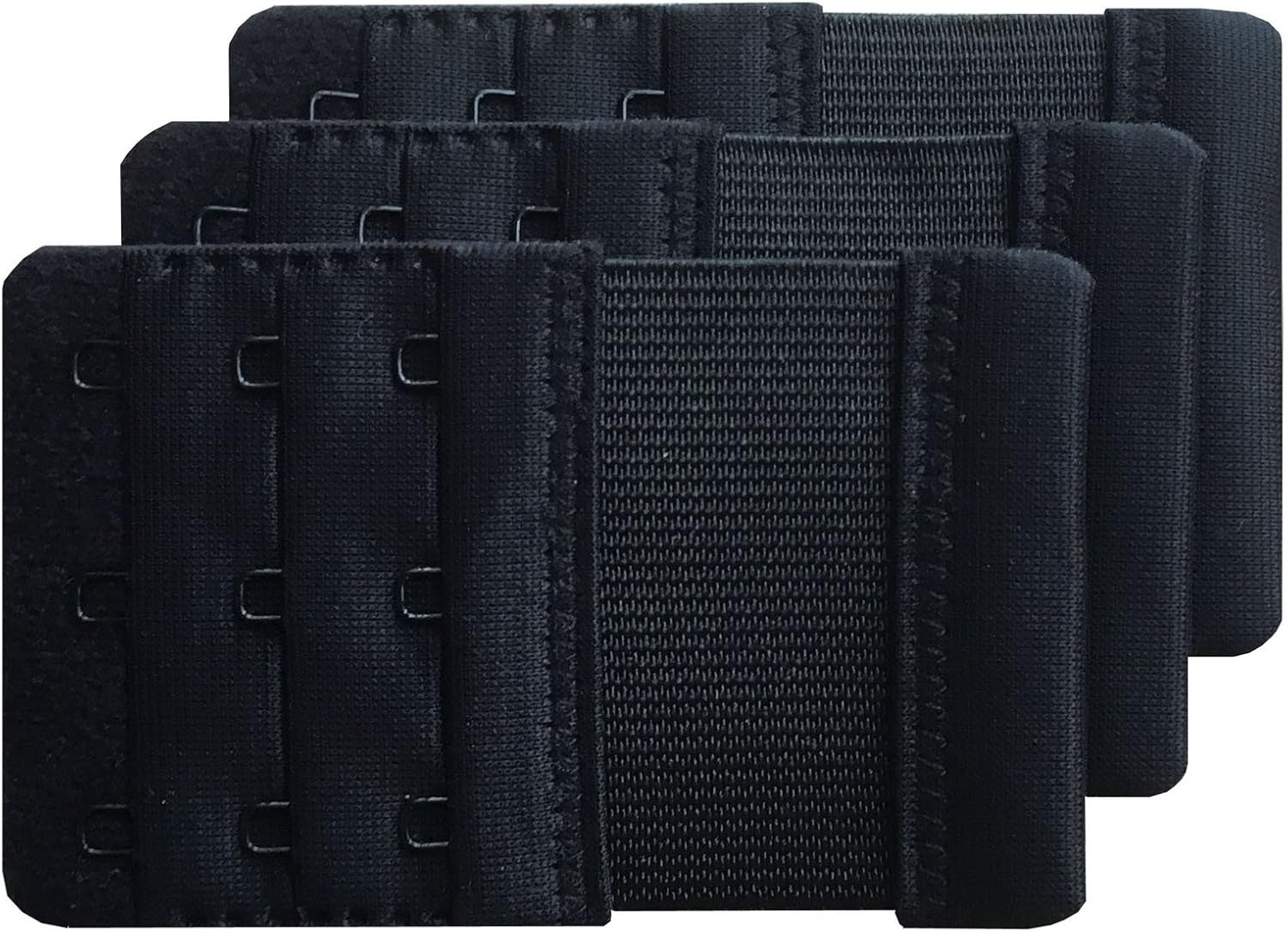 Women Pack of 3 Soft Comfortable 3 Hooks Bra Extender