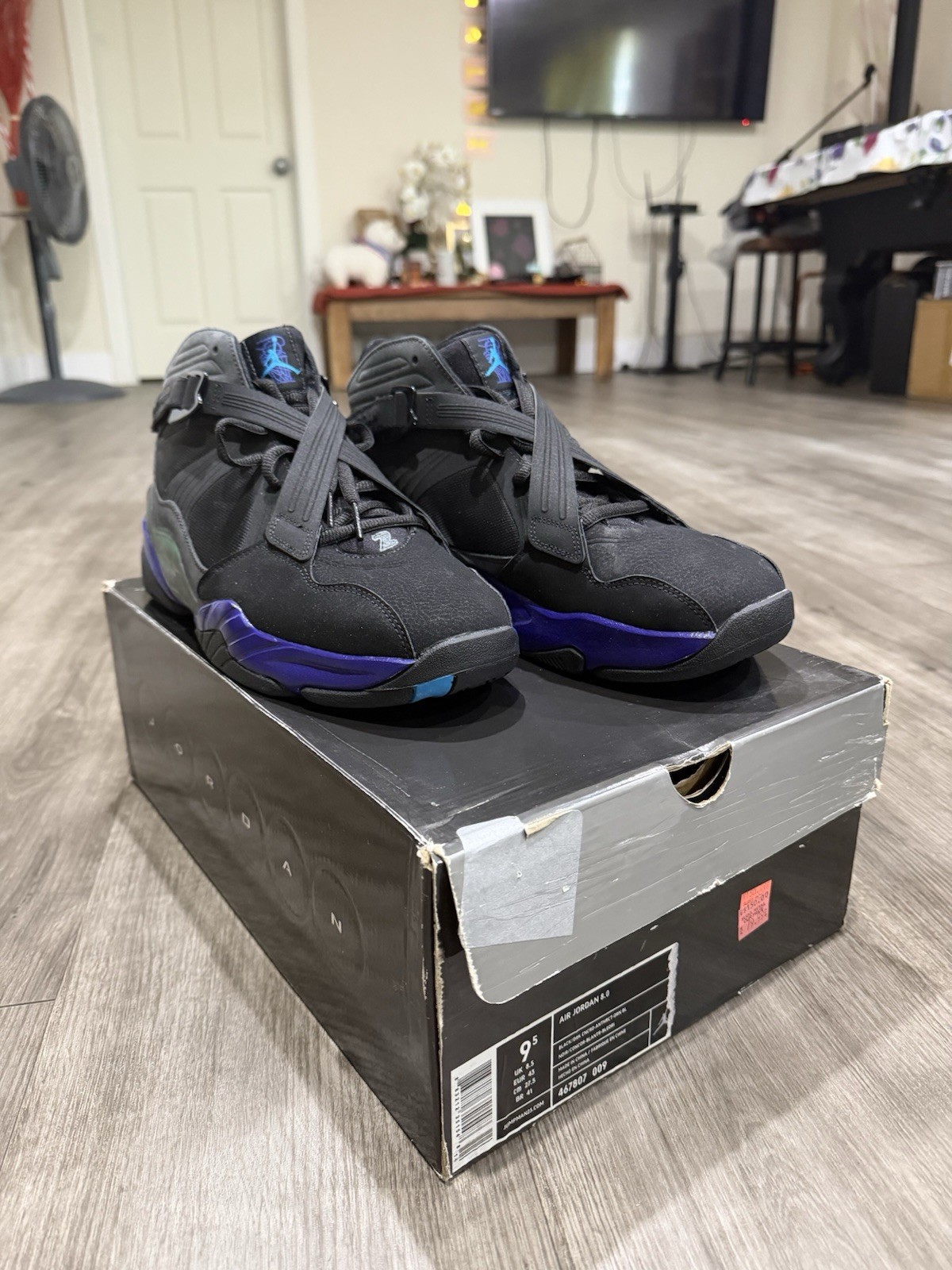 Size 9.5 – Air Jordan 8.0 Aqua – 467807-009