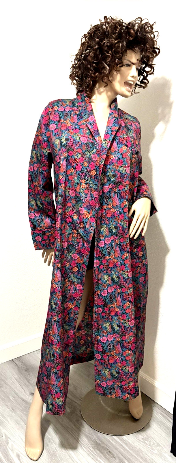 LIBERTY OF LONDON CIARA TANA LAWN COTTON ROBE FLORAL PATTERN SIZE XL NEW