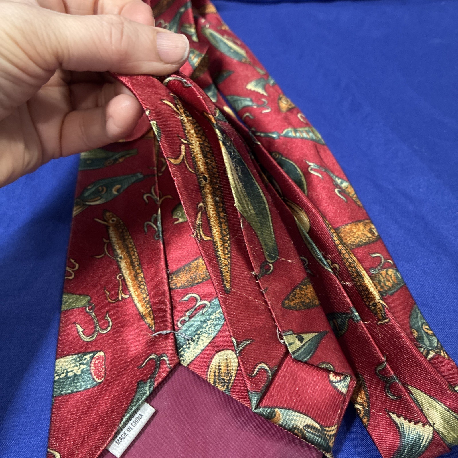 5 Novelty Neck Ties: Harley, Hot Rods, Knob Creek Bourbon, Fishing Lure, Birch
