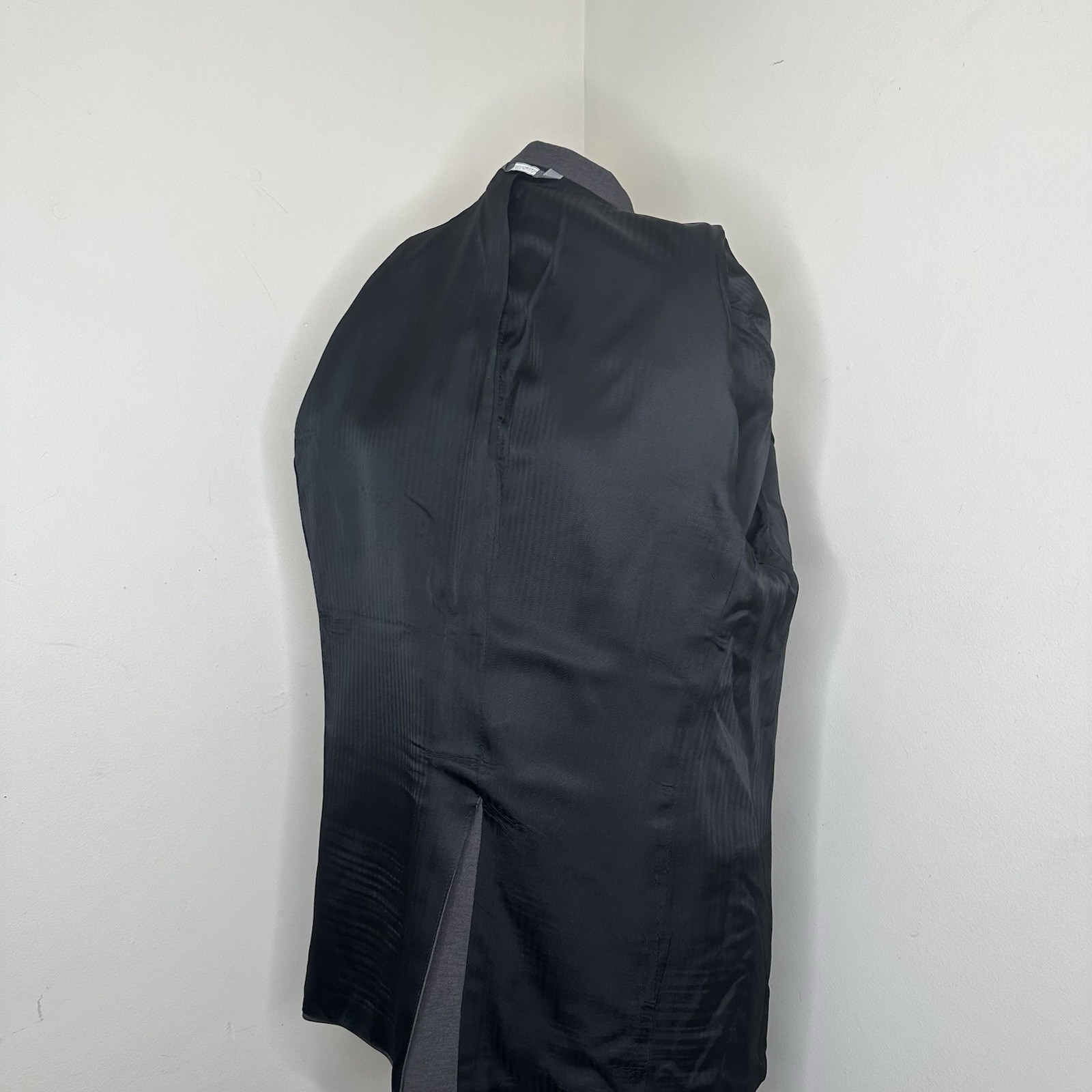 Haggar Mens 46L Suit 36×34 2 Piece Gray 3XL 50″ Blazer Sport Coat Jacket USA