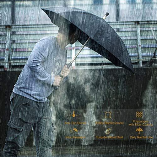 2-in-1 Walking Sticks Umbrella – Windbreak Ribs Walking Cane Assorted Colors
