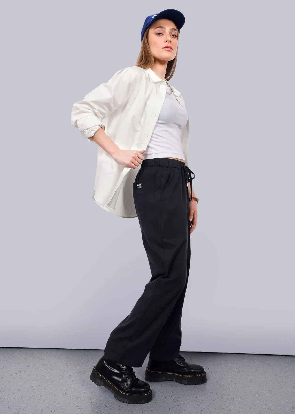 Wildfang Women’s Black The Empower Drawstring Pants Pockets New Jogger Med