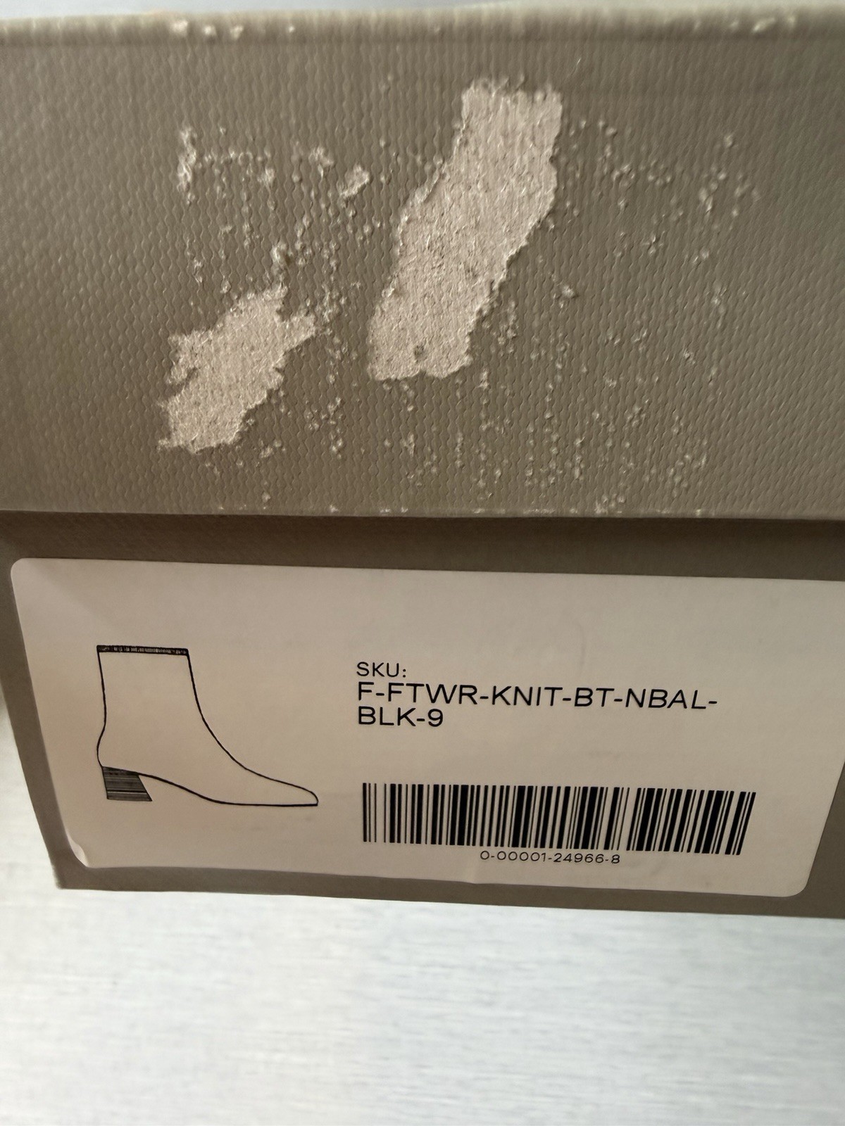 Everlane The Day Boot ReKnit Black Stretch Ankle Boots Block Heel Size 9 NWB