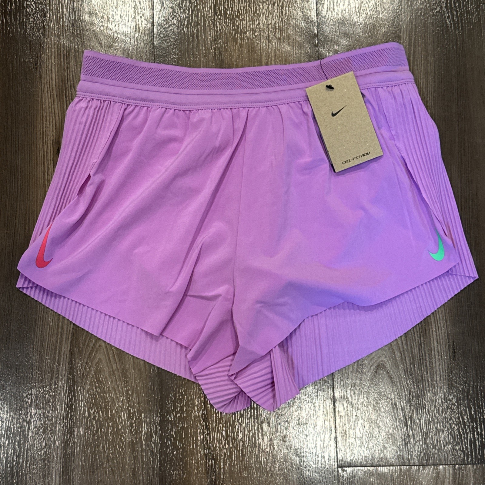 Nike AeroSwift Dri-FIT ADV Mid-Rise 3″ Brief-Lined FN2328 532 Pink Size M