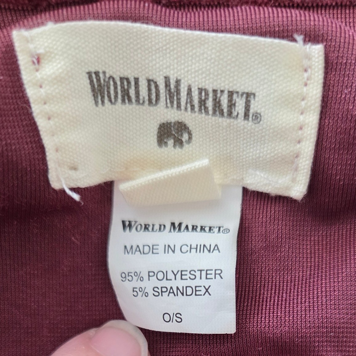 World Market Wine Red Velvet Open Front Duster Kimono Cardigan Robe OS