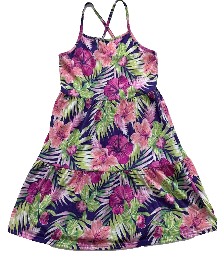 The Children’s Place Dress Girls Large 10/12 Floral Sleeveless Summer Sundress