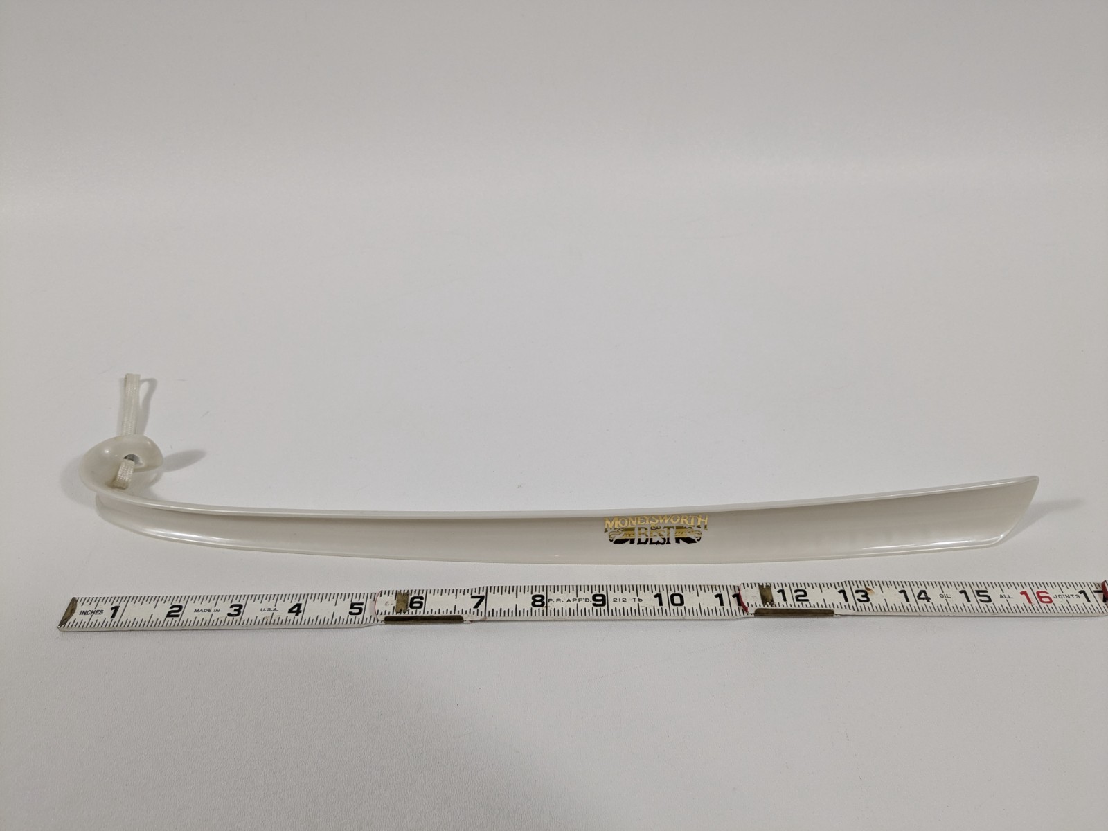 Moneysworth And Best 16″ Plastic Shoe Horn White Accessibility Tool Helper
