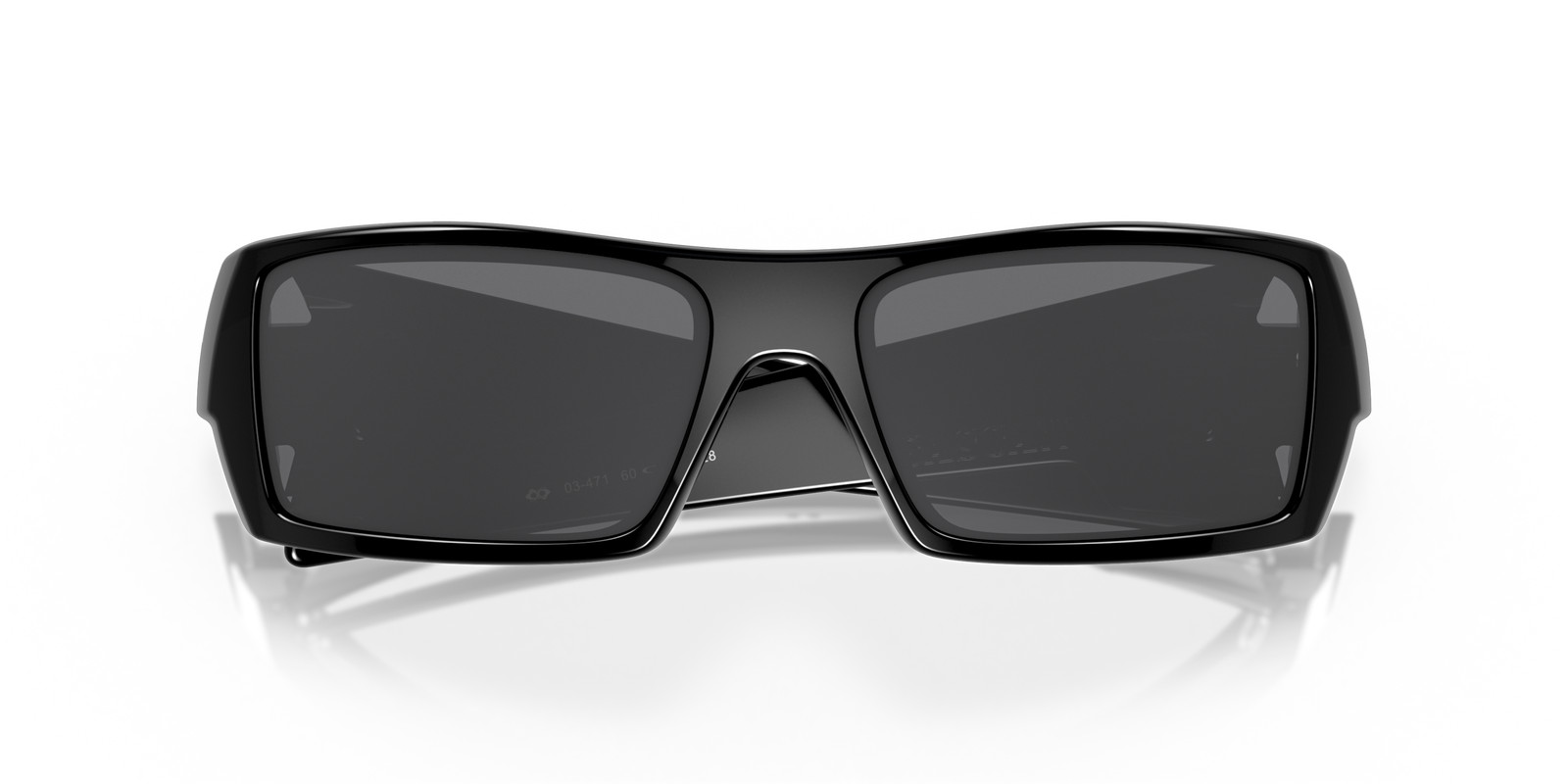 Oakley Gascan Polished Black/Grey 60 mm Men’s Sunglasses OO9014 03-471